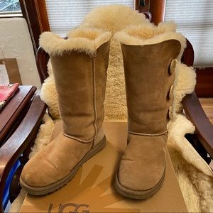 Ugg Bailey Button Triplet Suede Boots